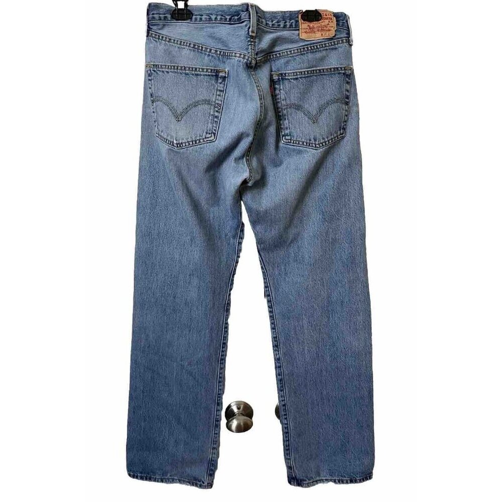 Levi's Men's Straight Jeans in Light Blue Denim